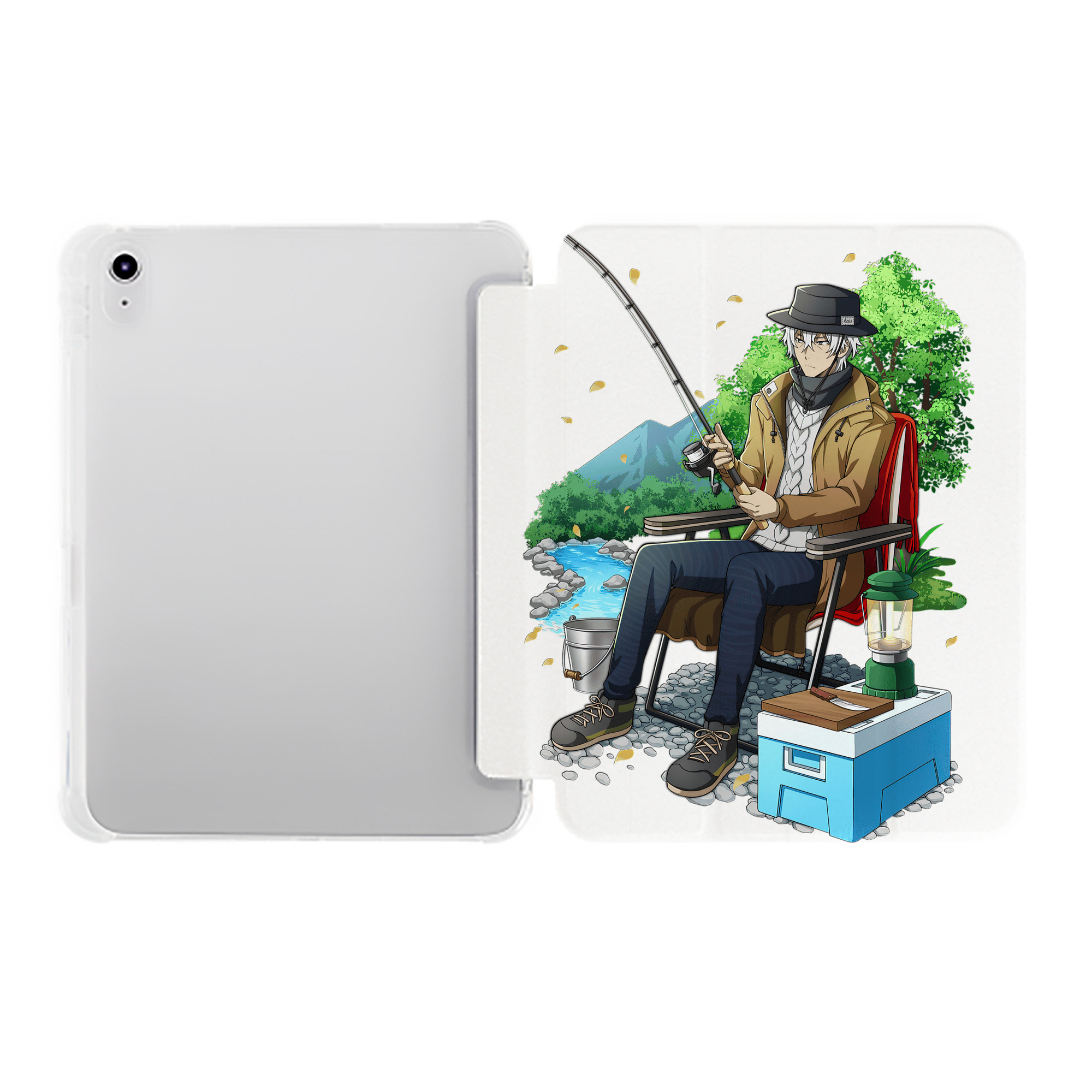 （画像用） 文豪ストレイドッグス Bungo Stray Dogs IPad ケース ペン収納付き 三つ折りスタンド PUレザー×シリコン 対応機種9.5/10.5/10.9インチ